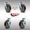 Service Caster 8 Inch SS Polyurethane Caster Set with Roller Bearings 2 Swivel Lock 2 Brake SCC SCC-SS30S820-PPUR-BSL-2-TLB-2 - alternate 4